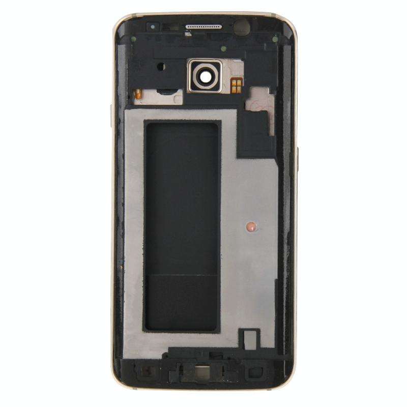 For Galaxy S6 Edge / G925 Full Housing Cover (Front Housing LCD Frame Bezel Plate + Back Plate Ho...