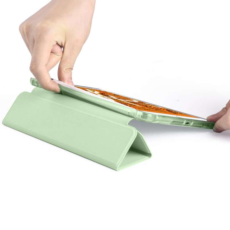 For iPad Mini 5 / Mini 4 3-folding Horizontal Flip PU Leather + Shockproof TPU Case with Holder &...