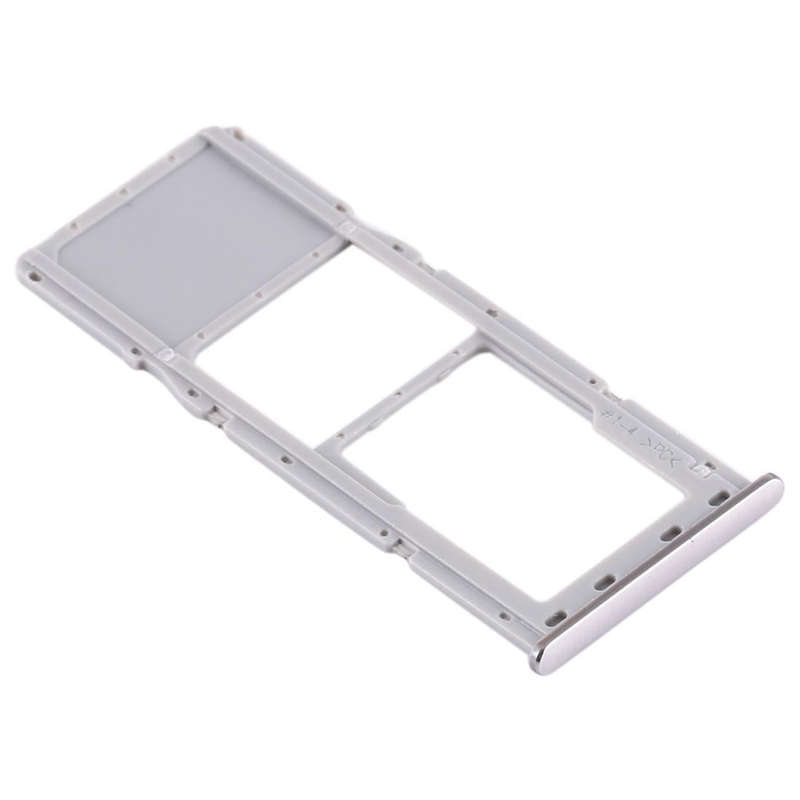 For Samsung Galaxy A71 / A715 SIM Card Tray + Micro SD Card Tray (Silver)