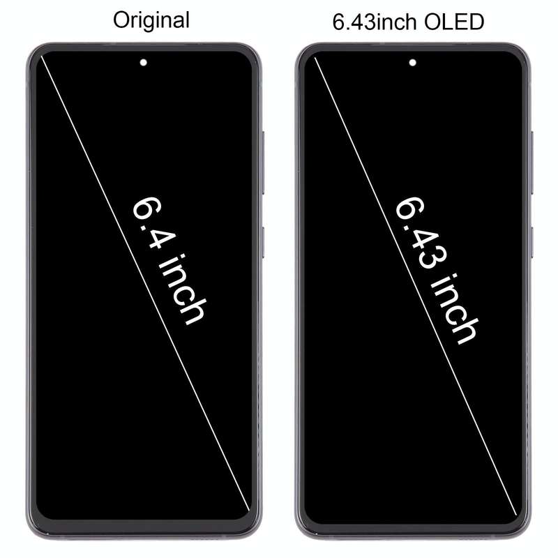For Samsung Galaxy S21 FE 5G SM-G990B 6.43 inch EU Version OLED LCD Screen Digitizer Full Assembl...