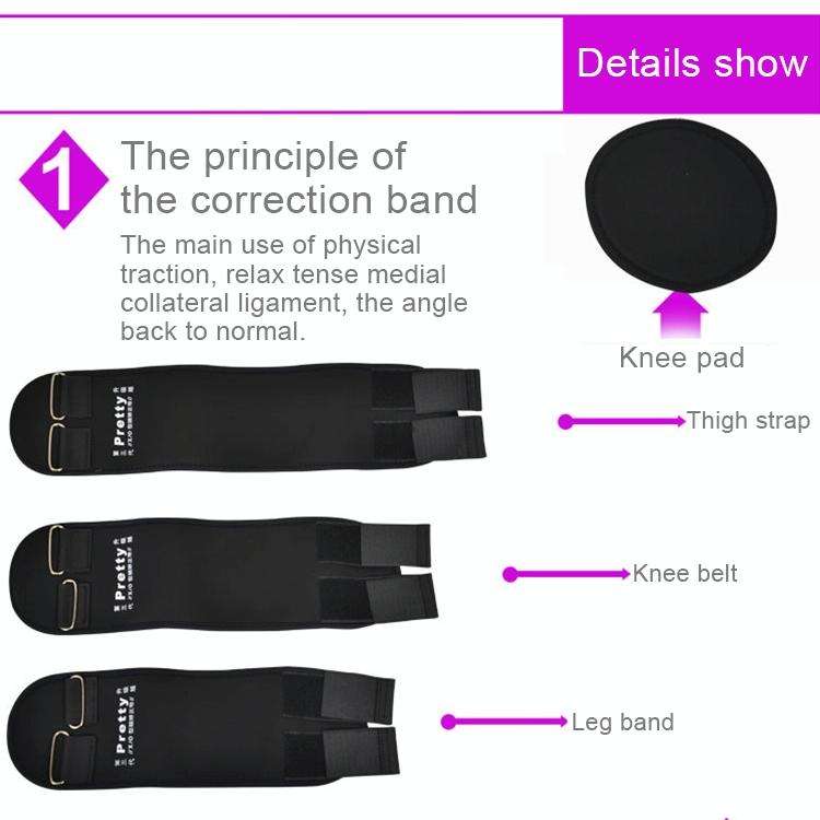 3 PCS/Set Leg Posture Corrector O/X-type Bowlegs Orthotic Bandage Straightening Belt Band, Size: ...
