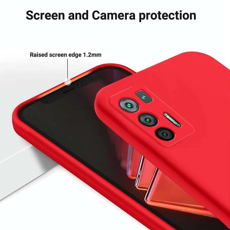 For Hisense Infinity H50S 5G Pure Color Liquid Silicone Shockproof Phone Case(Red)