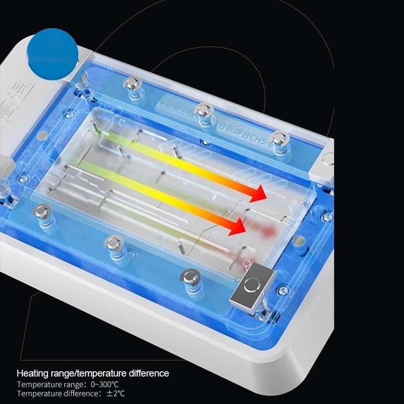 MiJing CH5 Motherboard Heater Preheater Layering Welding Platform for iPhone 12 Series, US Plug