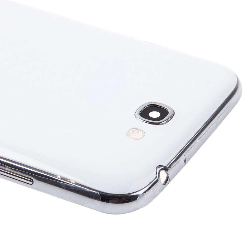 For Galaxy Note II / N7100 Middle Frame Bezel + Battery Back Cover (White)