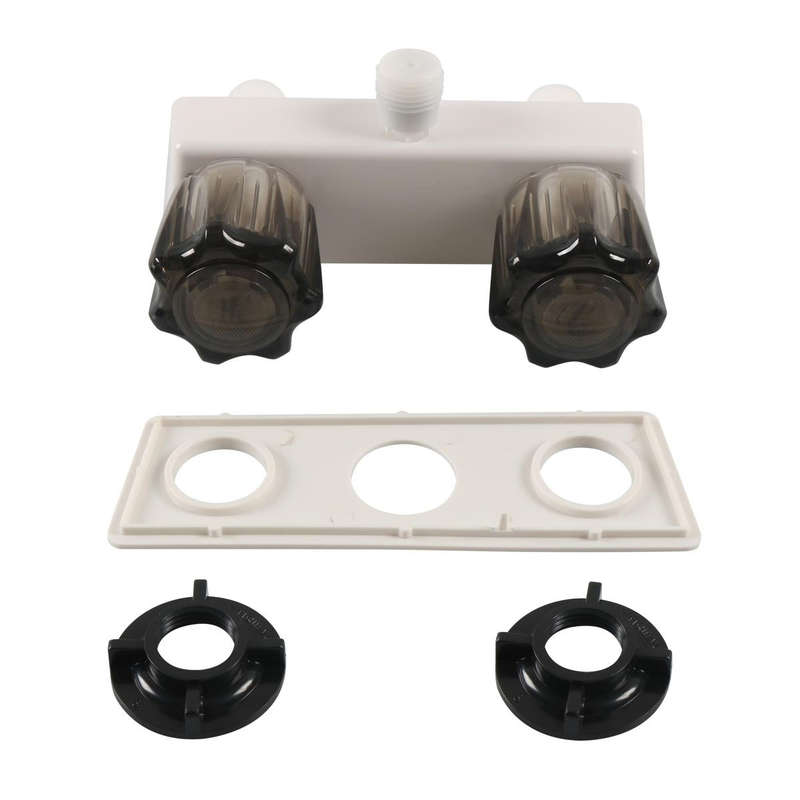 A7616-01 Dual Knob RV Shower Faucet Valve Diverter(Brown)