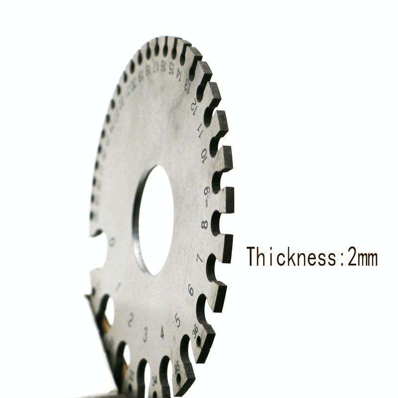 Stainless Steel Wire Gauge Model Weld Inspection Ruler Thickness Ruler Wire Welding Gauge
