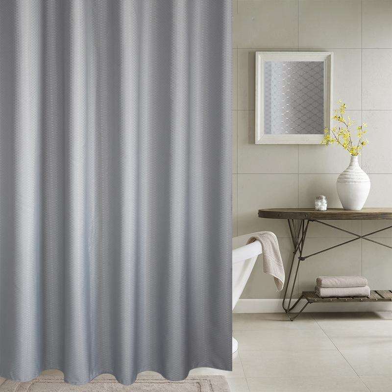 Thickening Waterproof And Mildew Curtain Honeycomb Texture Polyester Cloth Shower Curtain Bathroo...