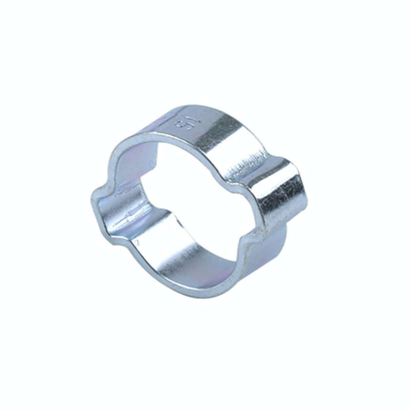 40 PCS Adjustable Double Ear Zinc Plated Steel Hydraulic Hose Clamps O-Clips Pipe Fuel Air, Insid...