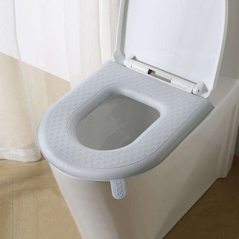 Household Thickened Waterproof Washable Toilet Seat, Color: Gray