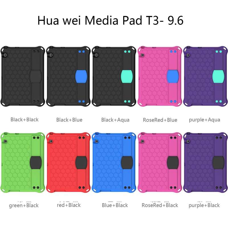 For Huawei MediaPad T3 10 Honeycomb Design EVA + PC Material Four Corner Anti Falling Flat Protec...