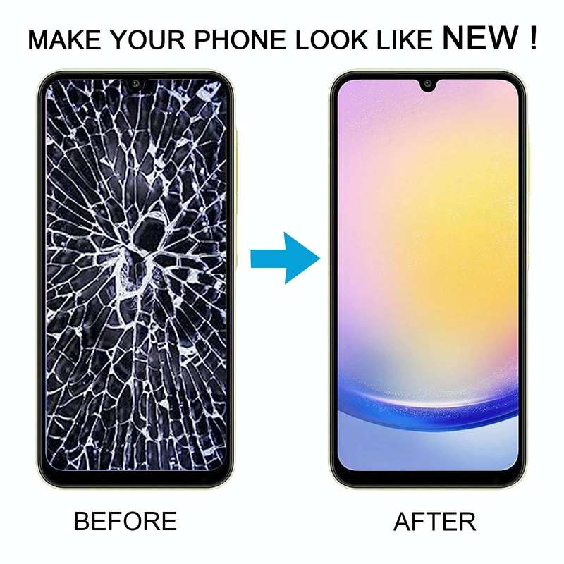 For Samsung Galaxy A25 SM-A256B TFT LCD Screen Digitizer Full Assembly with Frame, Not Supporting...