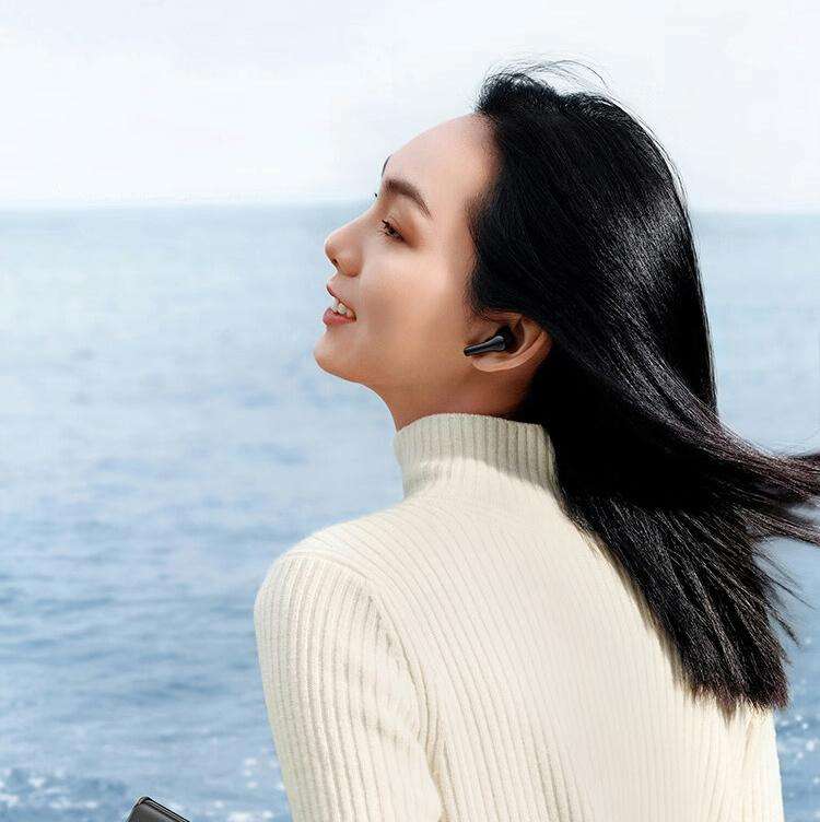 vivo TWS Air Half In-Ear Wireless Dual Microphone AI Call Noise Reduction Bluetooth Earphones(White)