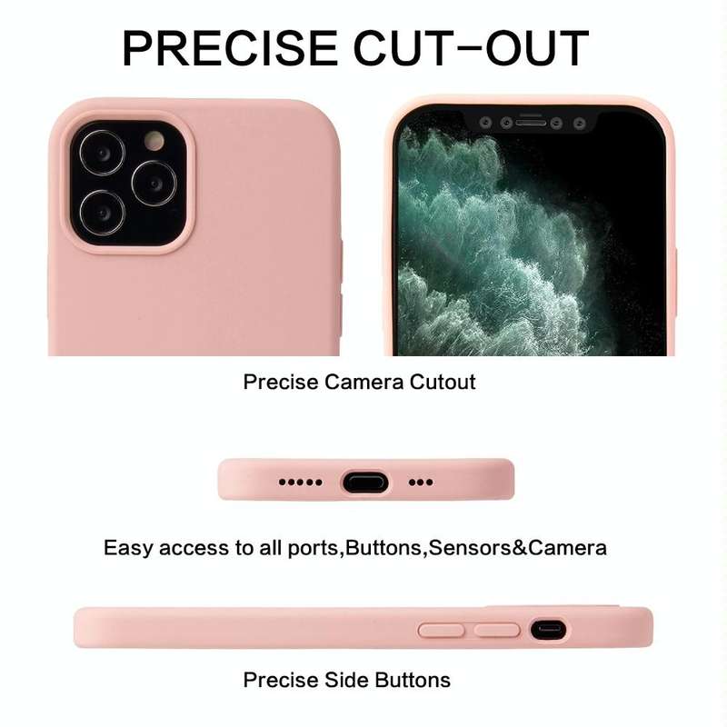 For iPhone 12 mini Solid Color Liquid Silicone Shockproof Protective Case(Lavender Grey)