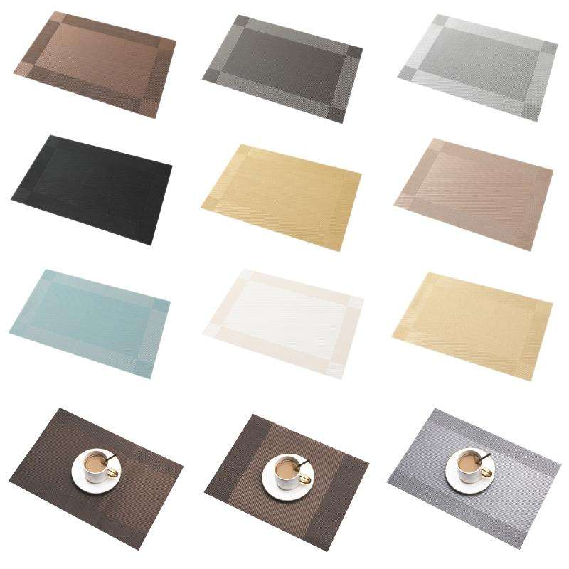 PVC Heat-insulating Non-slip Table Mat(Black)