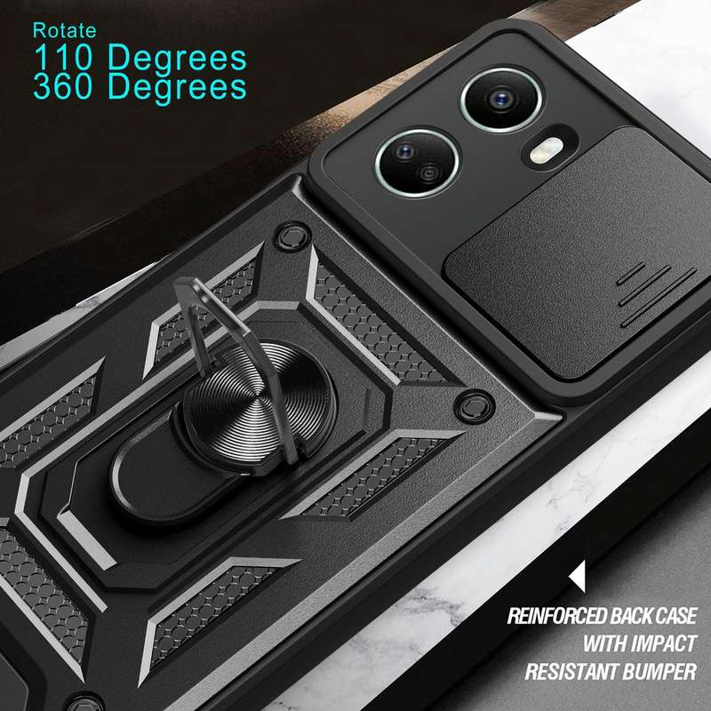 For Huawei nova 10 SE Sliding Camera Cover Design TPU+PC Phone Case(Gold)