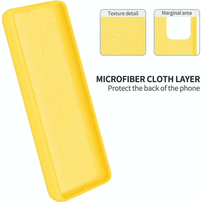 For Hisense Infinity H50 Zoom Pure Color Liquid Silicone Shockproof Phone Case(Yellow)