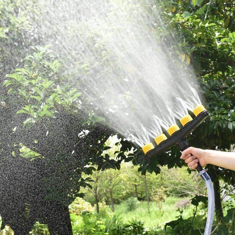 DKSSQ Gardening Watering Sprinkler Nozzle, Specification: 4 Head With 1.5 inch Interface