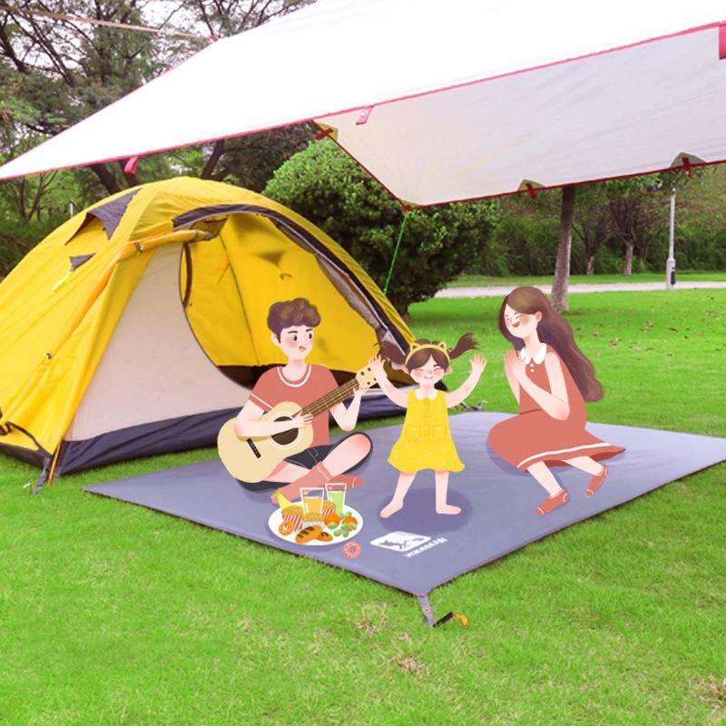 Outdoor Tent Mats Thickened Oxford Cloth Waterproof Picnic Mat, Size: 240x210cm(Green)