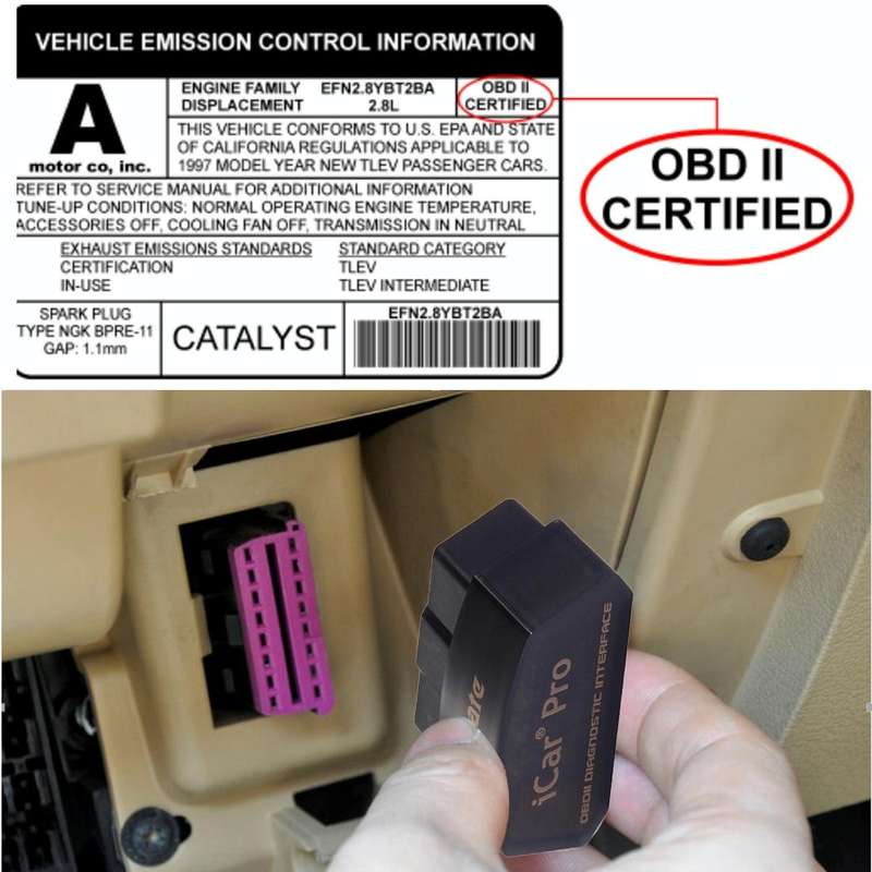 Vgate iCar Pro OBDII Bluetooth V4.0 Dual Car Scanner Tool, Support Android OS, Support All OBDII ...
