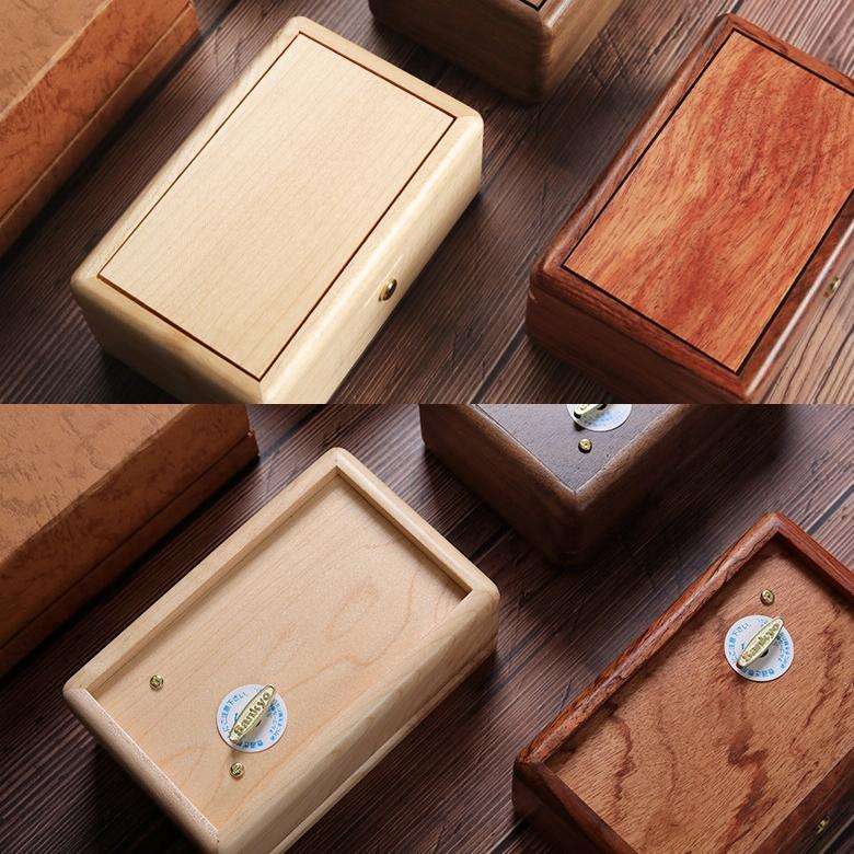 Wooden Jewelry Storage Music Box with Photo Frame Function, Spec: Walnut