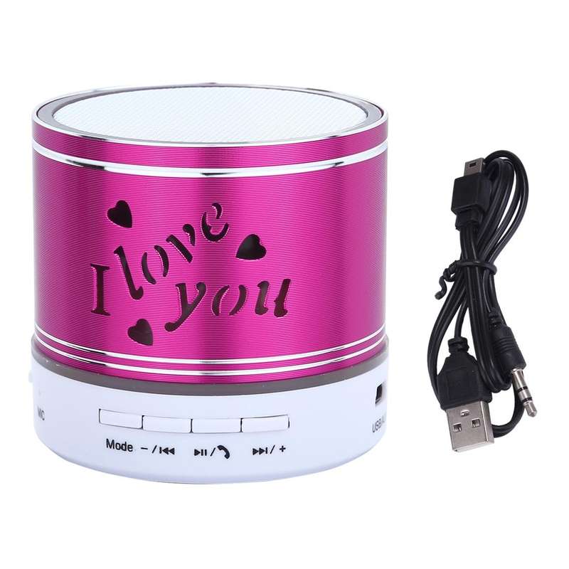 A9L Mini Portable Bluetooth Stereo Speaker with RGB LED Light, Built-in MIC, Support Hands-free C...