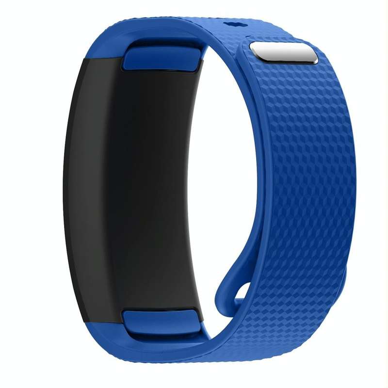 For Samsung Gear Fit2 Pro Silicone Watch Band, Size:L(Blue)