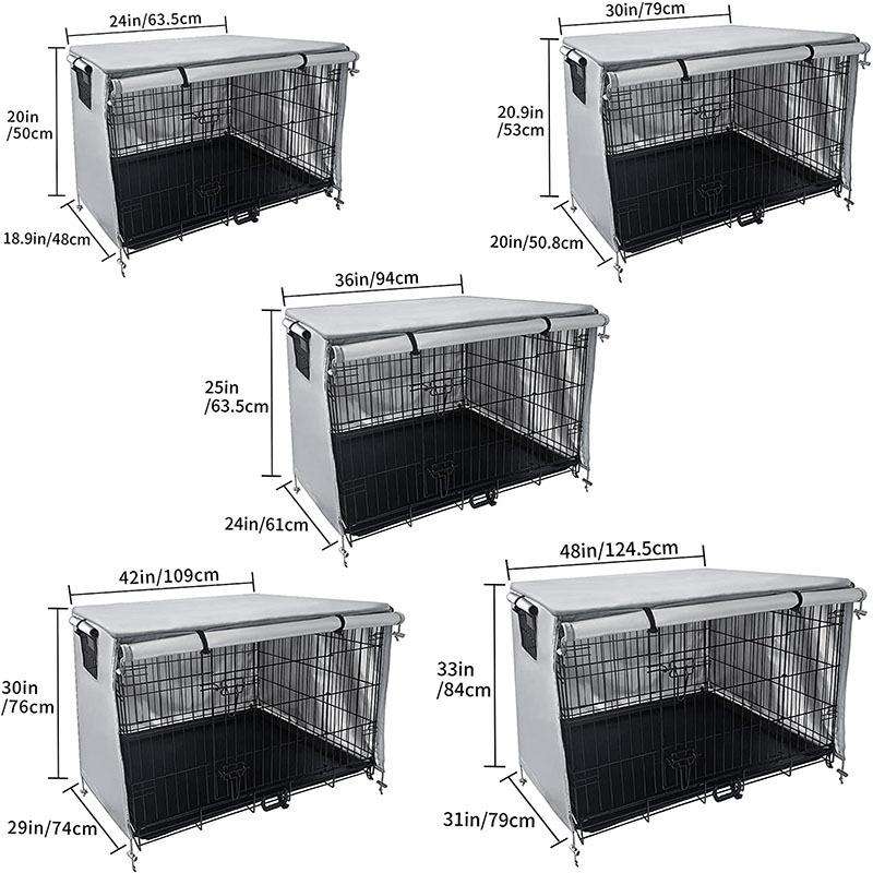 Oxford Cloth Pet Cage Cover Outdoor Furniture Dustproof Rainproof Sunscreen Cover, Size: 63.5x48x...