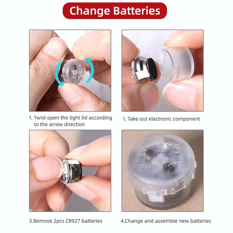 Sunnylife 2-Green + 2-Red Night Strobe LED Light Indicator Light for DJI Mavic 2 / Mini / Mavic A...