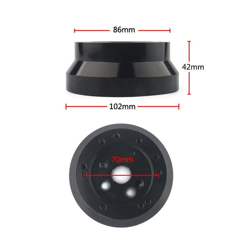 For Chevrolet 5 & 6 Hole Steering Wheel Polished Hub Adapter, Style:Type A