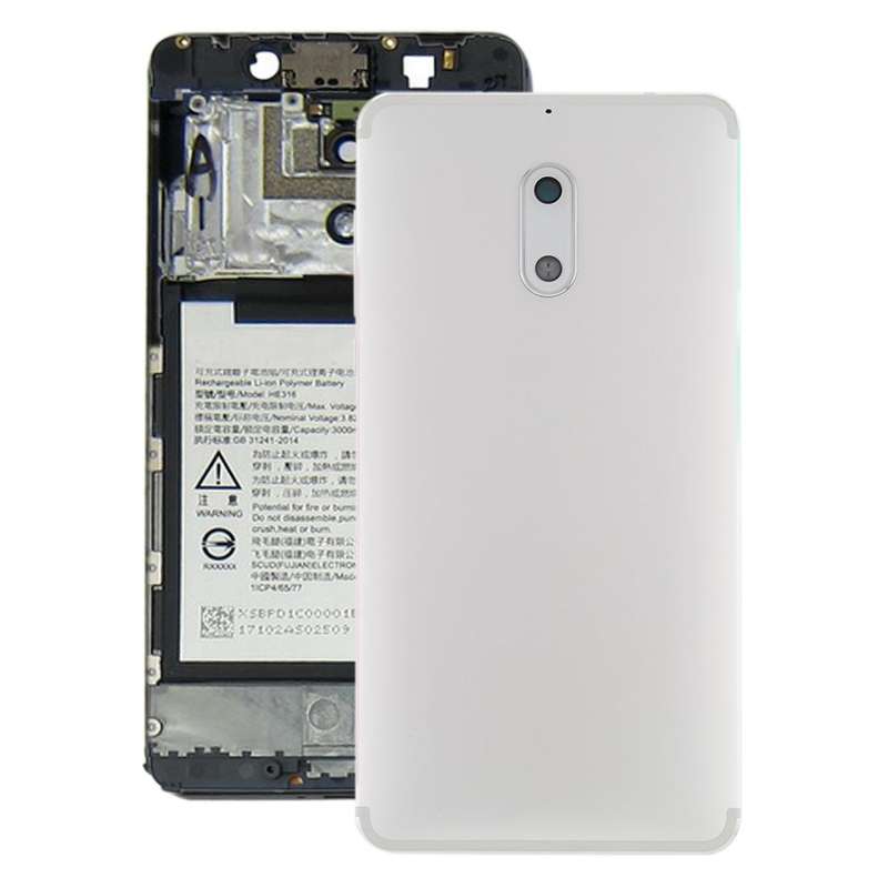 Battery Back Cover with Camera Lens & Side Keys for Nokia 6 TA-1000 TA-1003 TA-1021 TA-1025 TA-10...