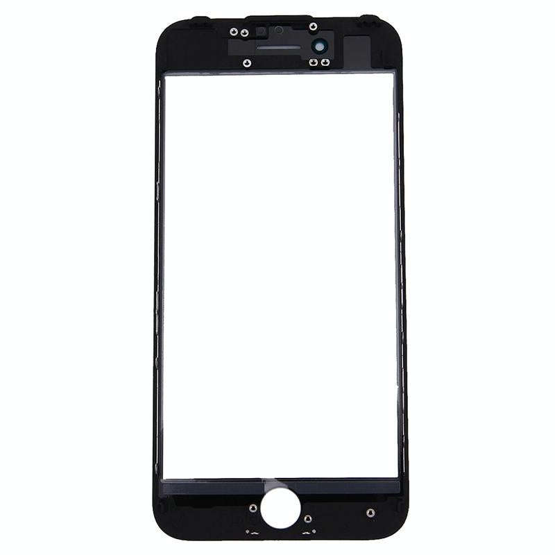 2 in 1 for iPhone 7 (Original Front Screen Outer Glass Lens + Original Frame)(Black)