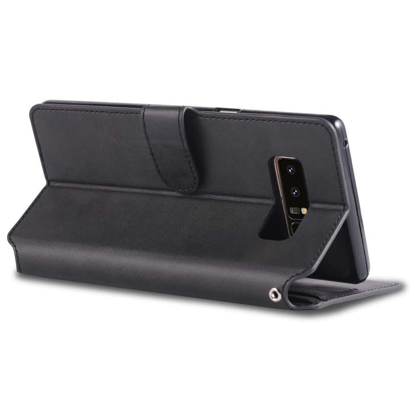 For Galaxy Note 8 AZNS Calf Texture Magnetic Horizontal Flip PU Leather Case with Holder & Card S...