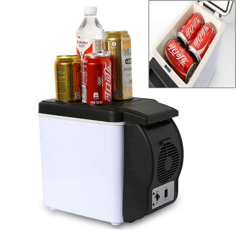 Car Auto 48W Portable Multi-Function Cooling and Warming 6L Low Noise Refrigerator for Car and Ho...