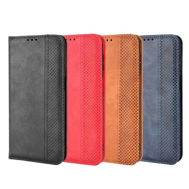 For Oukitel WP16 Magnetic Buckle Retro Texture Leather Phone Case(Black)