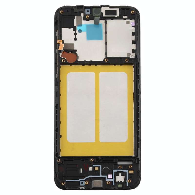 For Galaxy A20e  Front Housing LCD Frame Bezel Plate (Black)