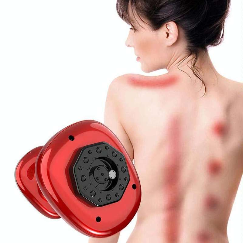 Multifunctional Electric Scraping Instrument Meridian Massager, Style:806 Direct Plug(Red)