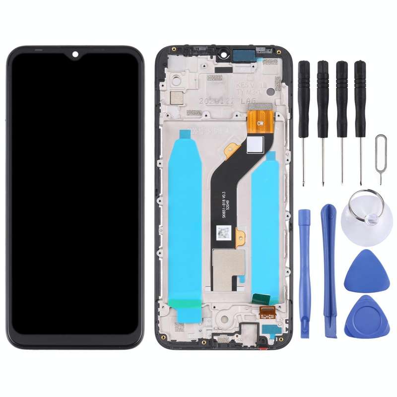 Original LCD Screen for Tecno Spark Go 2020 / Spark 6 Go KE5J Digitizer Full Assembly with Frame