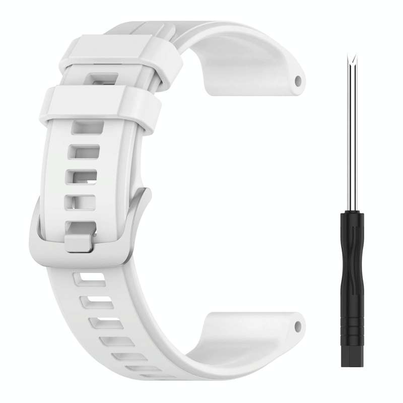 For Garmin Forerunner 745 22mm Silicone Sports Watch Band(White)
