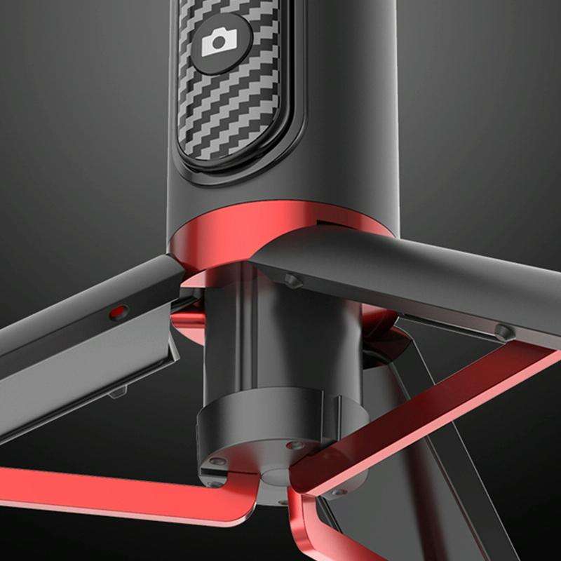 Bluetooth Selfie Stick with Tripod Multi-function Gimbal Mobile Phone Fill Light Live Support(Whi...