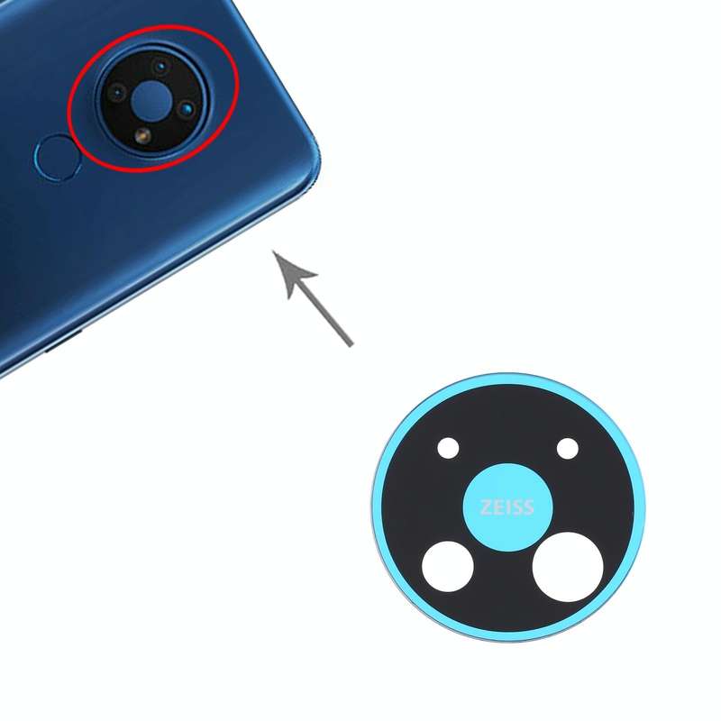 10 PCS Camera Lens Cover for Nokia C5 Endi (Blue)