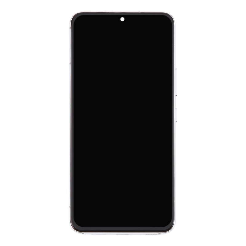 For Samsung Galaxy S22 5G SM-S901B Original LCD Screen Digitizer Full Assembly with Frame (White)
