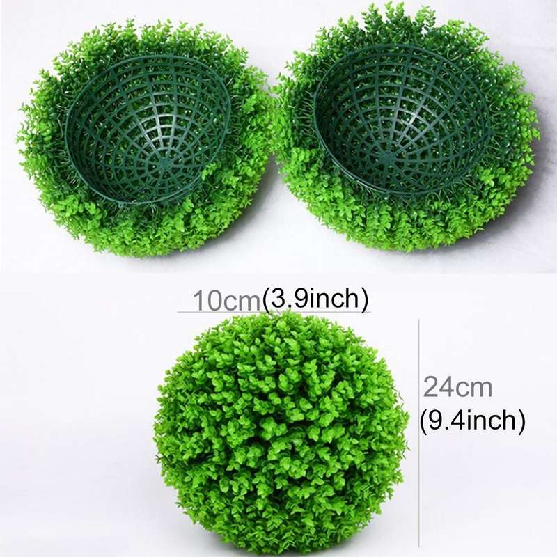 Artificial Green Eucalyptus Plant Ball Tree Wedding Event Home Outdoor Decoration Hanging Ornamen...