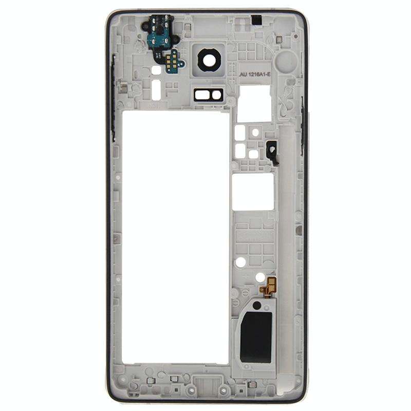 For Galaxy Note 4 / N910F Middle Frame Bezel Back Plate Housing Camera Lens Panel  (Black)
