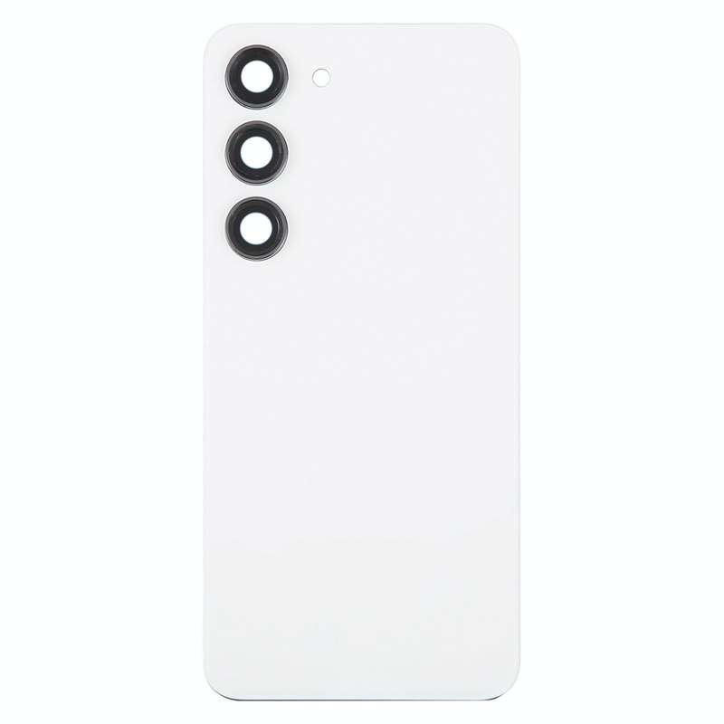 For Samsung Galaxy S23 SM-S911B OEM Glass Battery Back Cover with Camera Lens Cover(White)