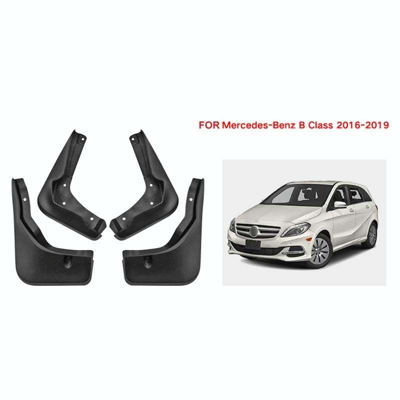 For Mercedes-Benz B-class 2016-2019 4pcs/Set Car Auto Soft Plastic Splash Flaps Fender Guard