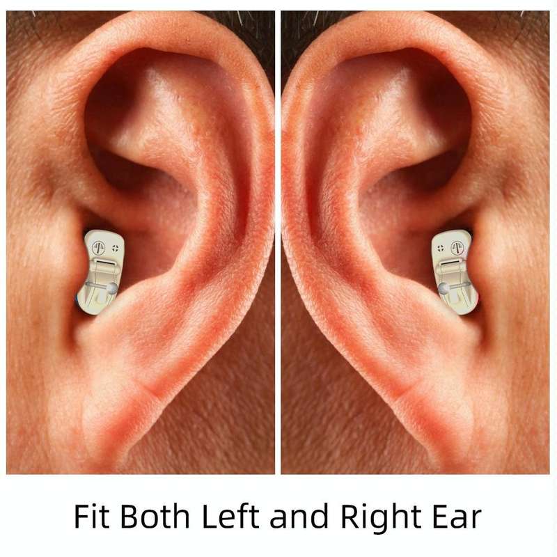 AN127 Invisible In-Ear Hearing Aid Sound Amplifier For The Elderly And Hearing Impaired(Black Lef...