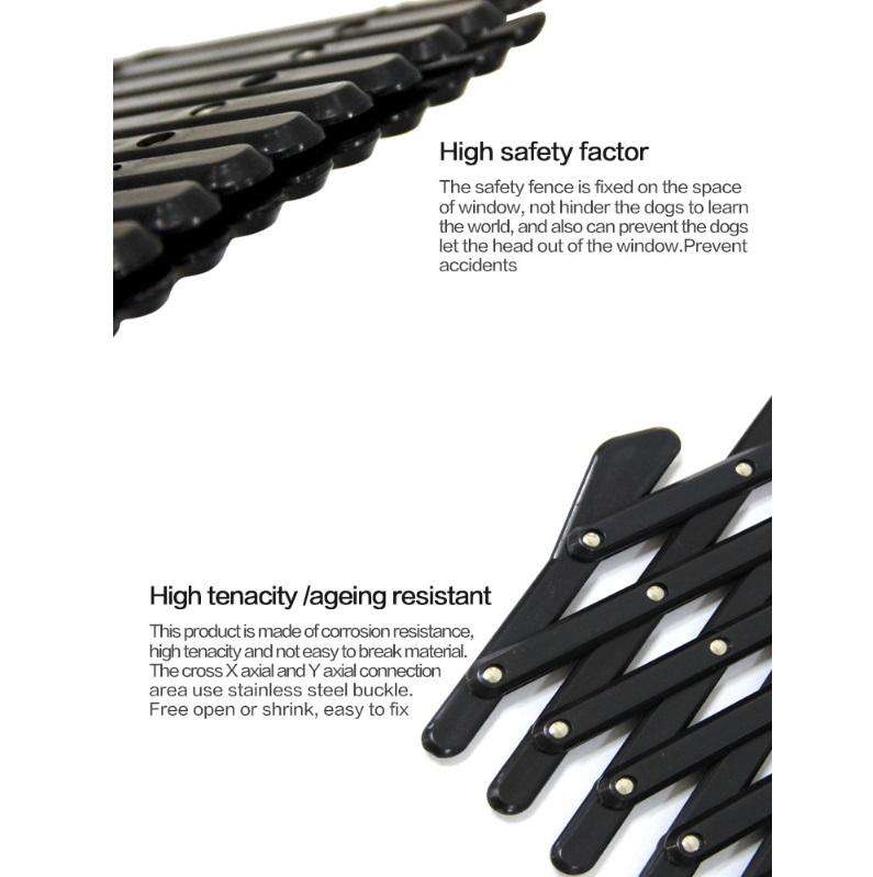 Pet Car Window Protective Fence Car Retractable Protective Fence, Specification: 24x11.8x1.2cm(Bl...