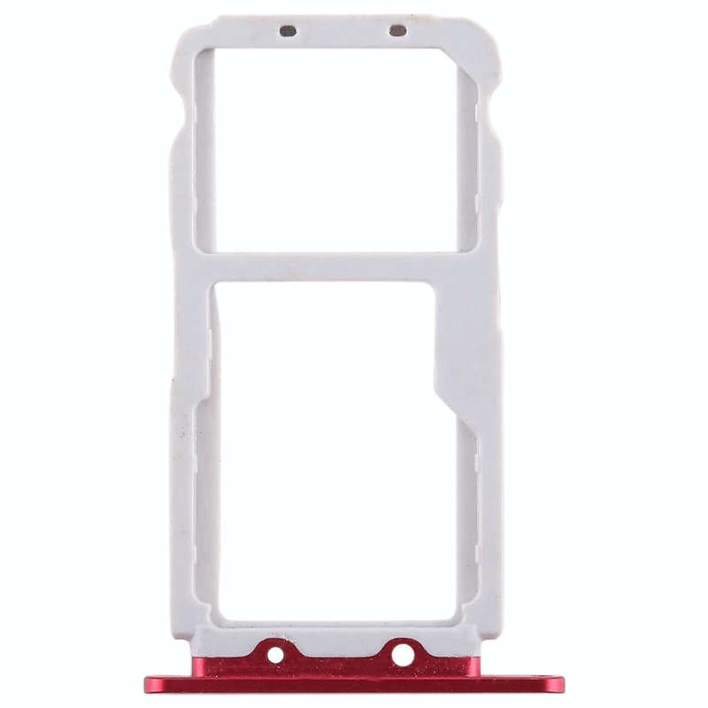 SIM Card Tray + SIM Card Tray / Micro SD Card for Huawei Honor View 10 / V10(Red)