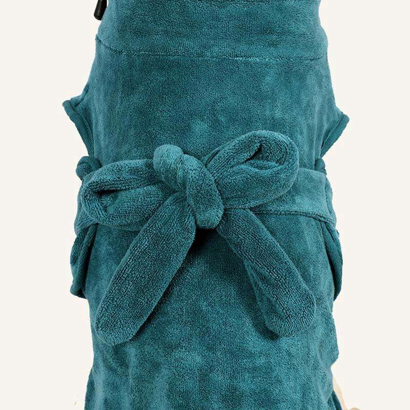 Pet Dog Bathrobe Bath Towel Strong Absorbent Bath Quick-drying Clothes, Size: L