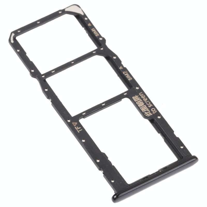SIM Card Tray + SIM Card Tray + Micro SD Card Tray for Huawei Y5p (Black)